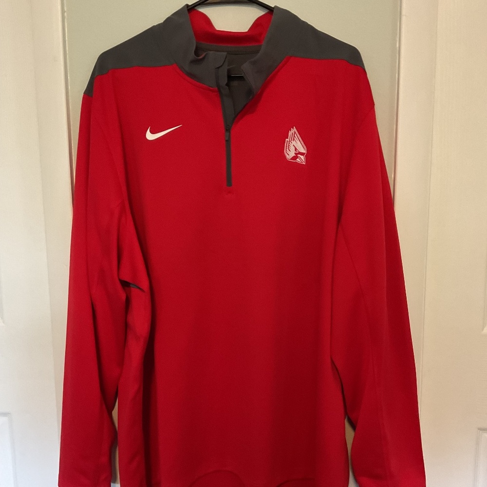 Nike Ball State Cardinals quarter zip up XXL,